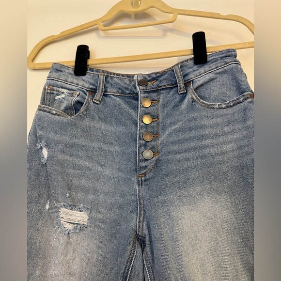 Tinsel Straight Ankle High Waist Mom Jeans- Size 27 - Picture 4 of 9